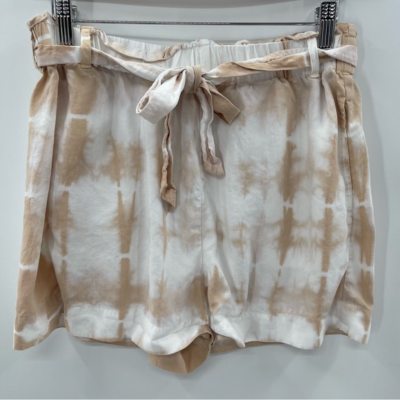 Evereve Cloth And Stone High Waist Tie Dye Ruffle Short Size Small - Picture 1 of 9